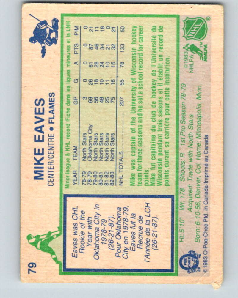 1983-84 O-Pee-Chee #79 Mike Eaves  Calgary Flames  V26963