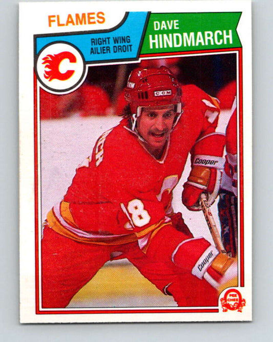 1983-84 O-Pee-Chee #82 Dave Hindmarch  RC Rookie Calgary Flames  V26970