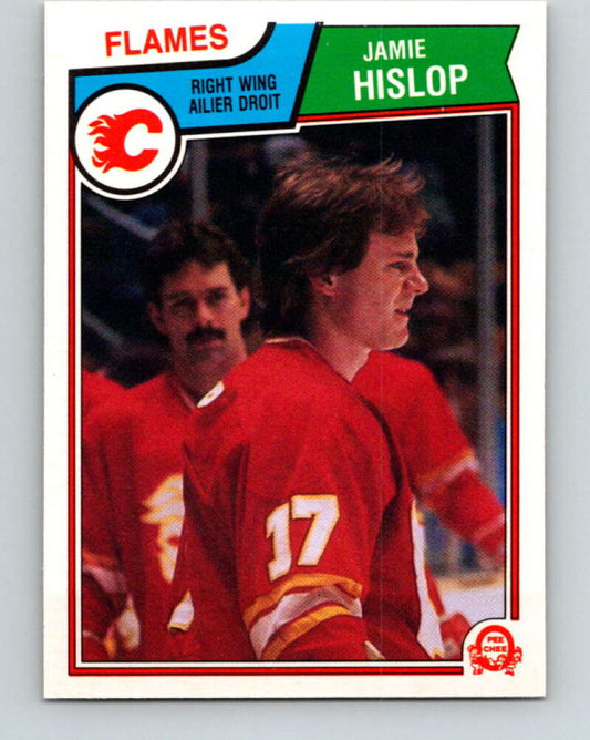 1983-84 O-Pee-Chee #83 Jamie Hislop  Calgary Flames  V26974