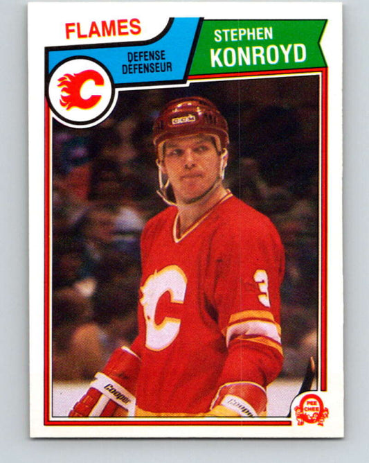 1983-84 O-Pee-Chee #85 Steve Konroyd  Calgary Flames  V26981