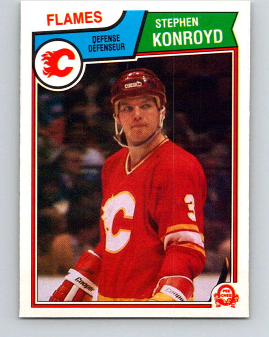 1983-84 O-Pee-Chee #85 Steve Konroyd  Calgary Flames  V26982