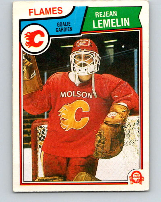 1983-84 O-Pee-Chee #86 Reggie Lemelin  Calgary Flames  V26986