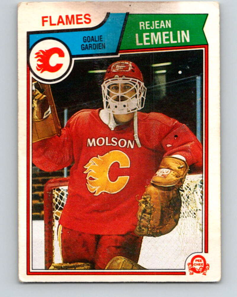 1983-84 O-Pee-Chee #86 Reggie Lemelin  Calgary Flames  V26987