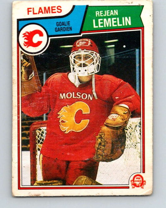 1983-84 O-Pee-Chee #86 Reggie Lemelin  Calgary Flames  V26988