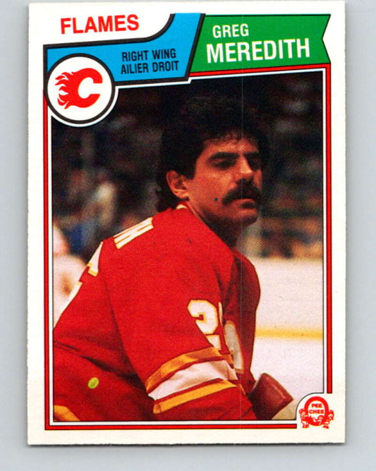 1983-84 O-Pee-Chee #88 Greg Meredith  RC Rookie Calgary Flames  V26994
