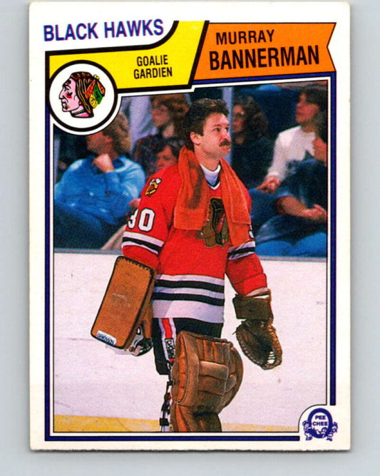 1983-84 O-Pee-Chee #97 Murray Bannerman  Chicago Blackhawks  V27015