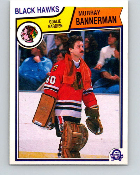 1983-84 O-Pee-Chee #97 Murray Bannerman  Chicago Blackhawks  V27017
