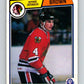 1983-84 O-Pee-Chee #98 Keith Brown  Chicago Blackhawks  V27022