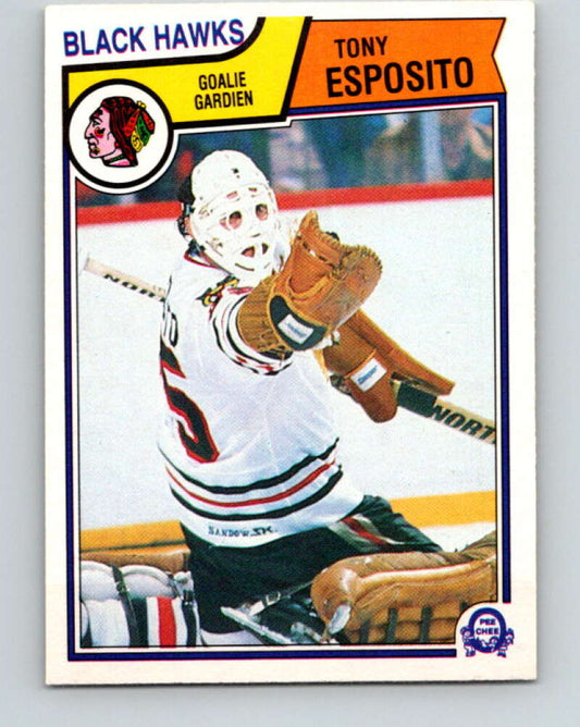 1983-84 O-Pee-Chee #99 Tony Esposito  Chicago Blackhawks  V27023