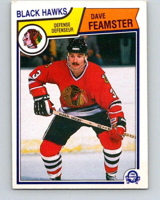 1983-84 O-Pee-Chee #100 Dave Feamster  RC Rookie Blackhawks  V27025