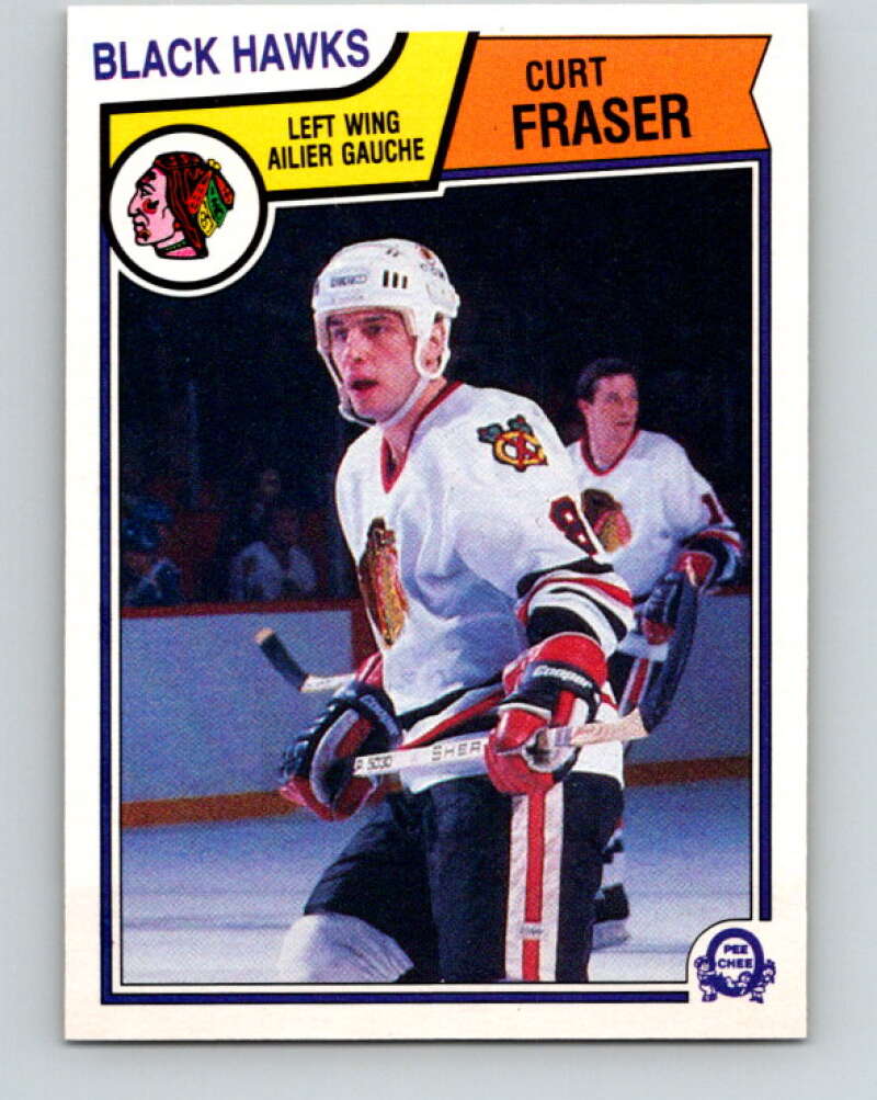 1983-84 O-Pee-Chee #102 Curt Fraser  Chicago Blackhawks  V27028