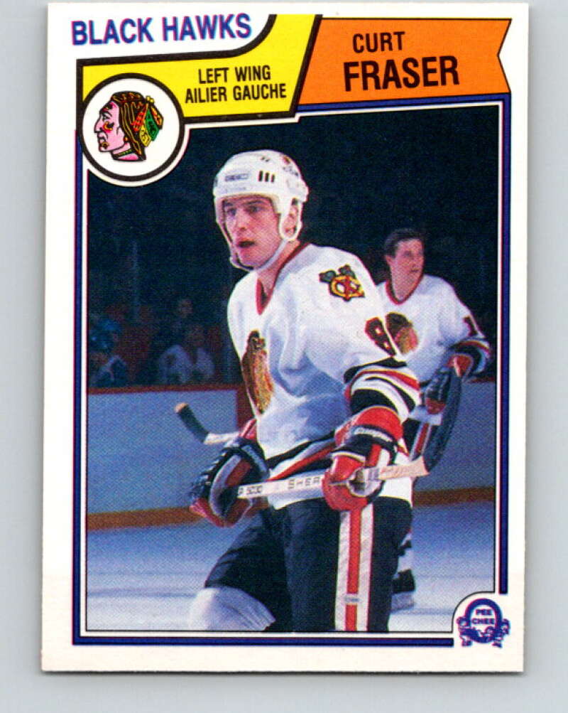 1983-84 O-Pee-Chee #102 Curt Fraser  Chicago Blackhawks  V27030