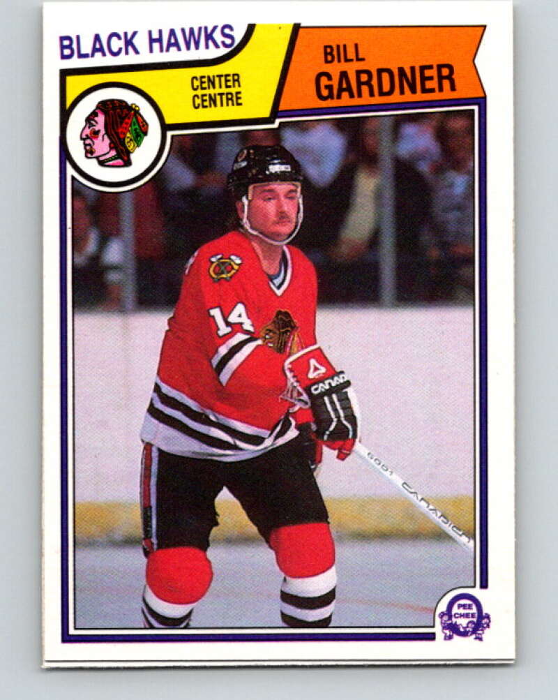 1983-84 O-Pee-Chee #103 Bill Gardner RC Rookie Blackhawks  V27031