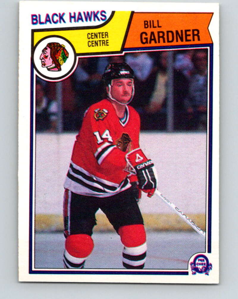 1983-84 O-Pee-Chee #103 Bill Gardner RC Rookie Blackhawks  V27032