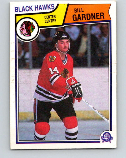 1983-84 O-Pee-Chee #103 Bill Gardner RC Rookie Blackhawks  V27034
