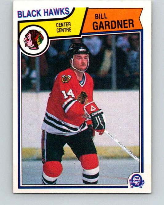 1983-84 O-Pee-Chee #103 Bill Gardner RC Rookie Blackhawks  V27035