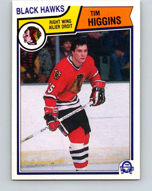 1983-84 O-Pee-Chee #104 Tim Higgins  Chicago Blackhawks  V27036
