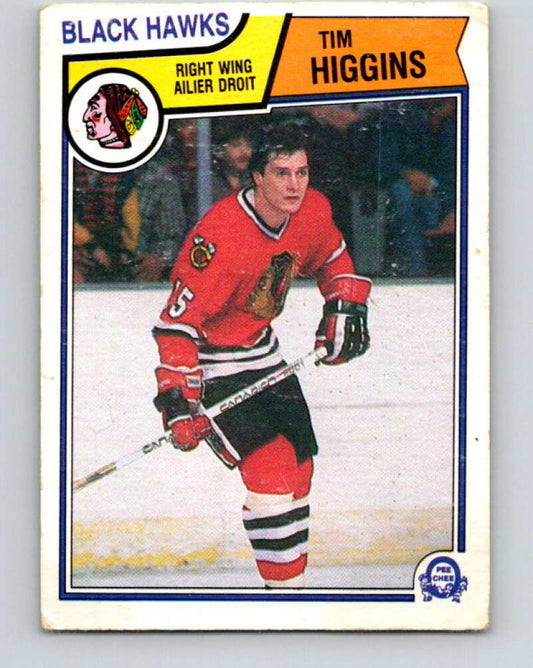 1983-84 O-Pee-Chee #104 Tim Higgins  Chicago Blackhawks  V27038