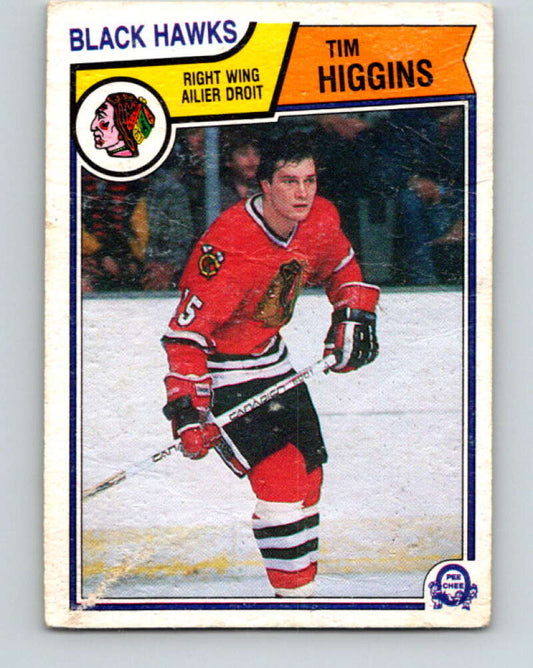 1983-84 O-Pee-Chee #104 Tim Higgins  Chicago Blackhawks  V27039
