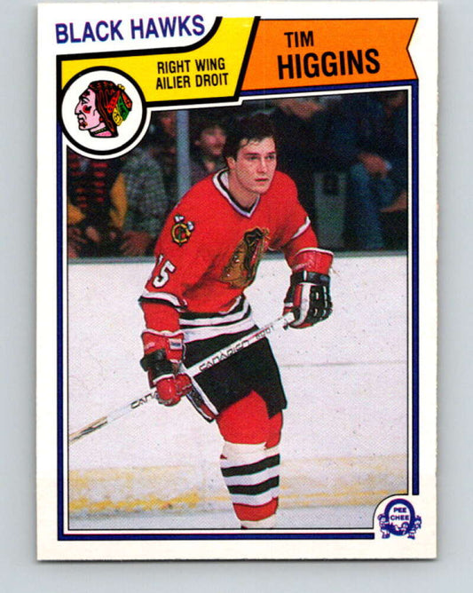 1983-84 O-Pee-Chee #104 Tim Higgins  Chicago Blackhawks  V27040