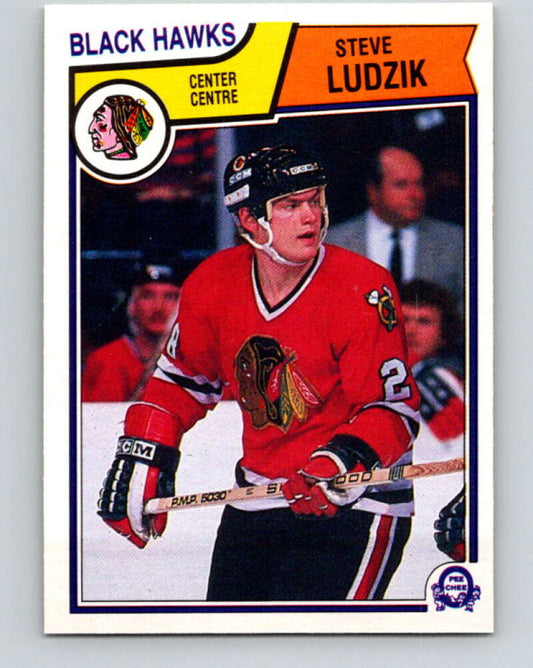 1983-84 O-Pee-Chee #106 Steve Ludzik UER  RC Rookie Blackhawks  V27043