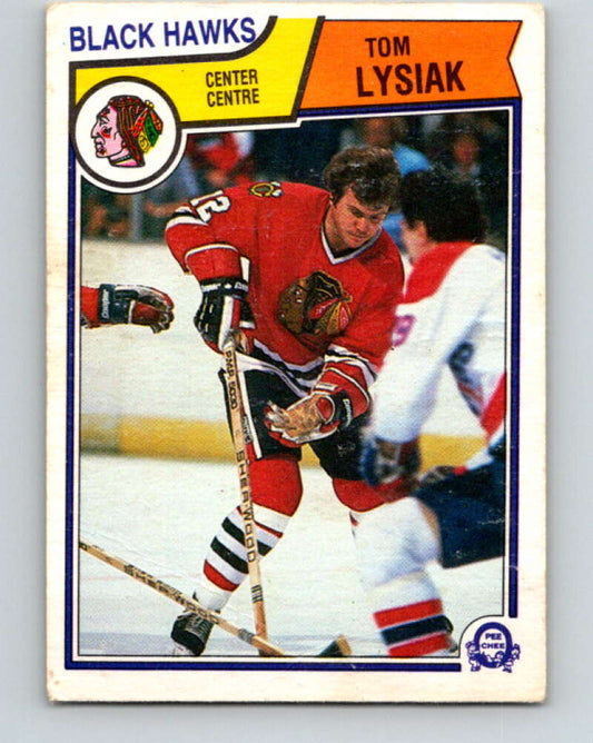 1983-84 O-Pee-Chee #107 Tom Lysiak  Chicago Blackhawks  V27050