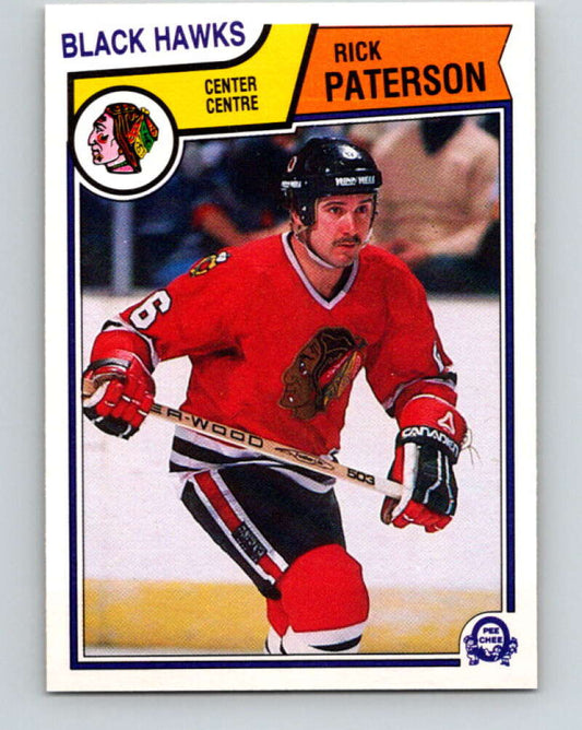 1983-84 O-Pee-Chee #109 Rick Paterson RC Rookie Blackhawks  V27055