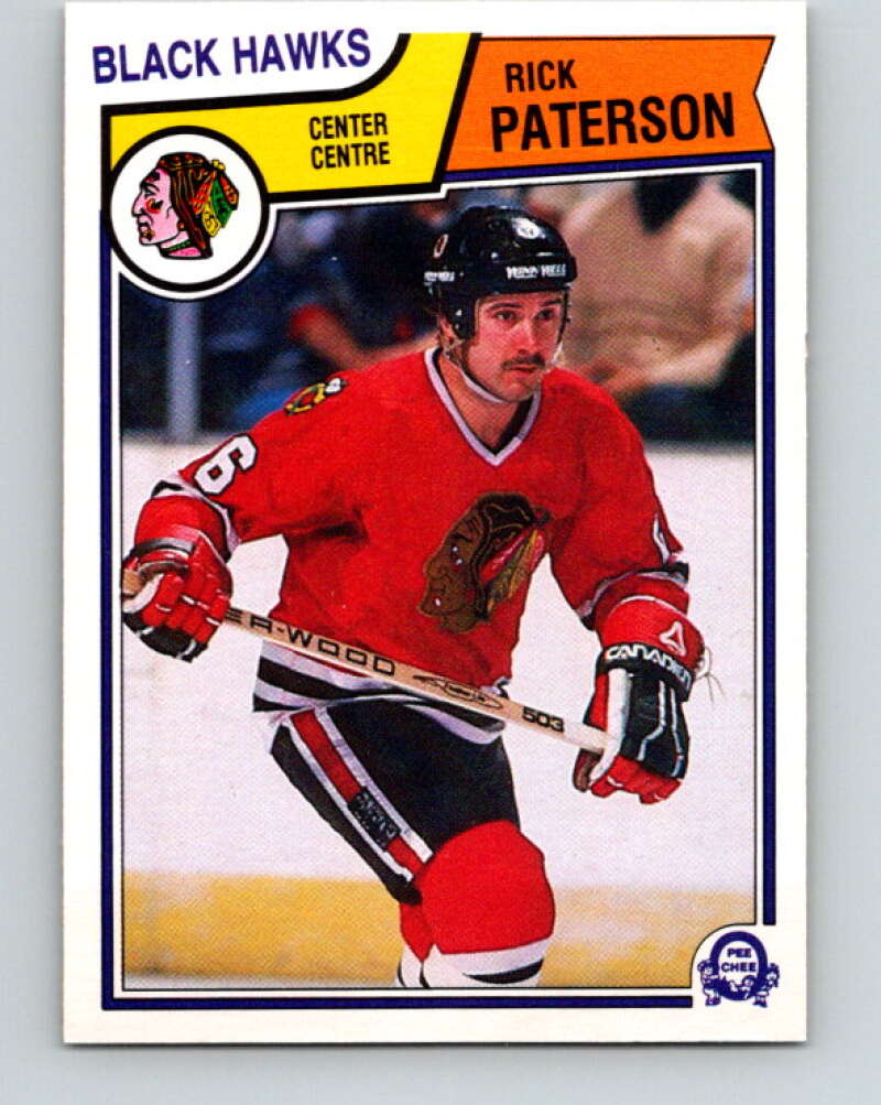 1983-84 O-Pee-Chee #109 Rick Paterson RC Rookie Blackhawks  V27056