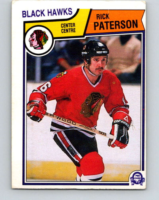 1983-84 O-Pee-Chee #109 Rick Paterson RC Rookie Blackhawks  V27058
