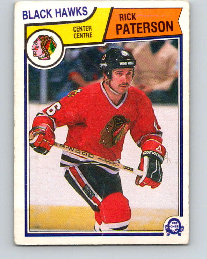 1983-84 O-Pee-Chee #109 Rick Paterson RC Rookie Blackhawks  V27060