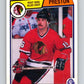 1983-84 O-Pee-Chee #110 Rich Preston  Chicago Blackhawks  V27064