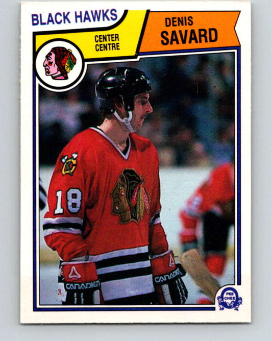 1983-84 O-Pee-Chee #111 Denis Savard  Chicago Blackhawks  V27066