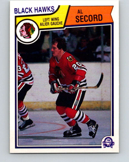 1983-84 O-Pee-Chee #112 Al Secord  Chicago Blackhawks  V27068
