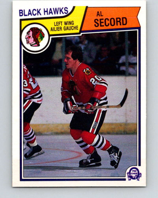1983-84 O-Pee-Chee #112 Al Secord  Chicago Blackhawks  V27069
