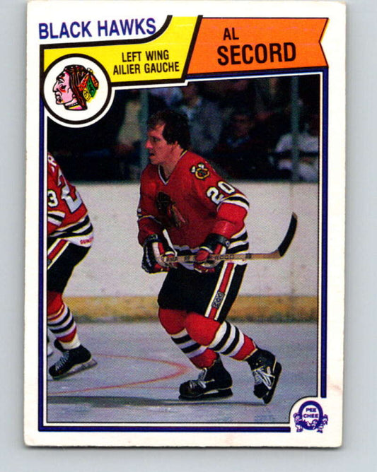 1983-84 O-Pee-Chee #112 Al Secord  Chicago Blackhawks  V27070