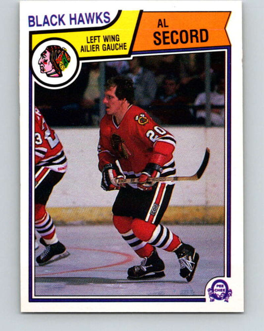 1983-84 O-Pee-Chee #112 Al Secord  Chicago Blackhawks  V27071