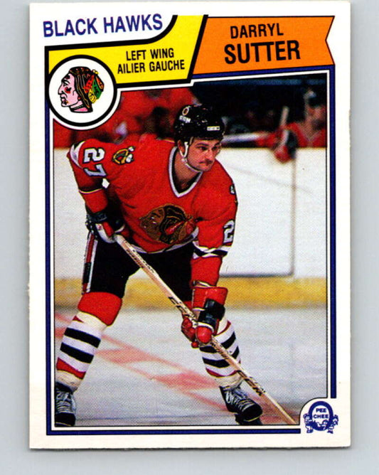 1983-84 O-Pee-Chee #113 Darryl Sutter  Chicago Blackhawks  V27073