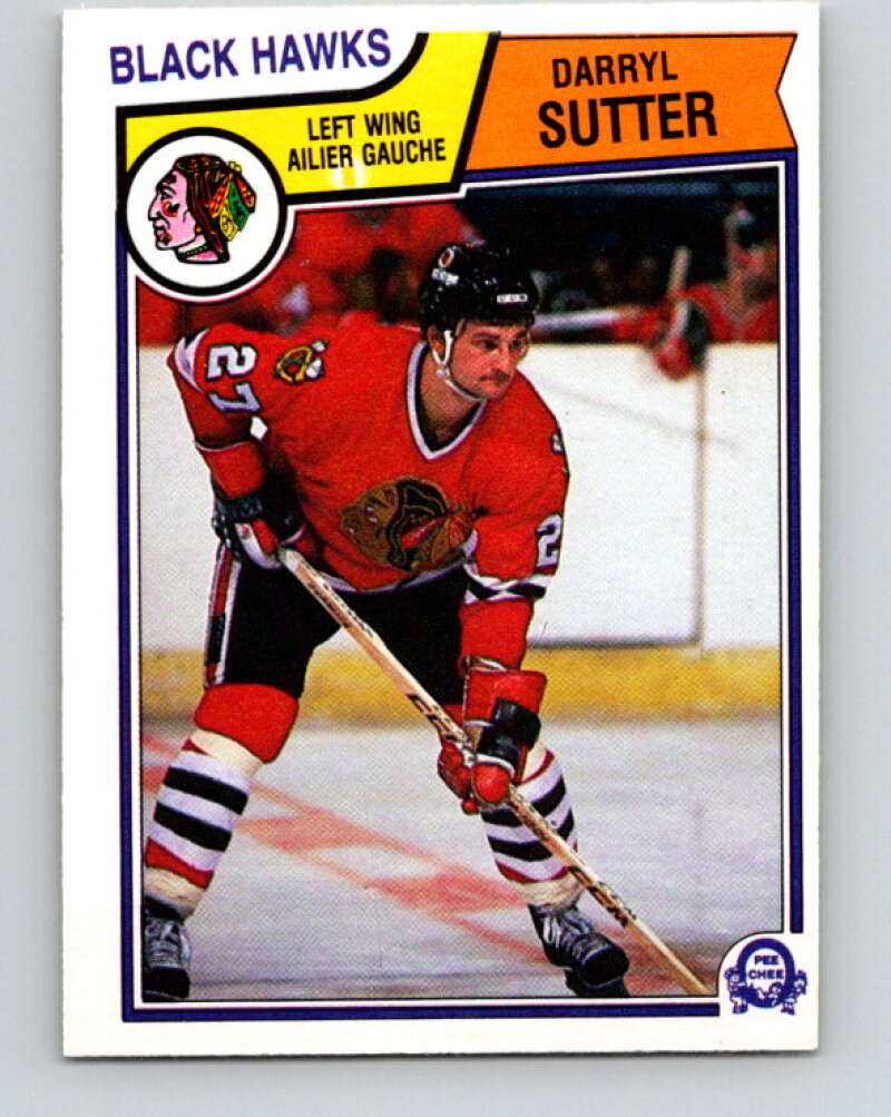 1983-84 O-Pee-Chee #113 Darryl Sutter  Chicago Blackhawks  V27074