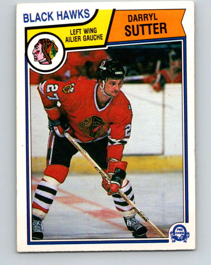 1983-84 O-Pee-Chee #113 Darryl Sutter  Chicago Blackhawks  V27075