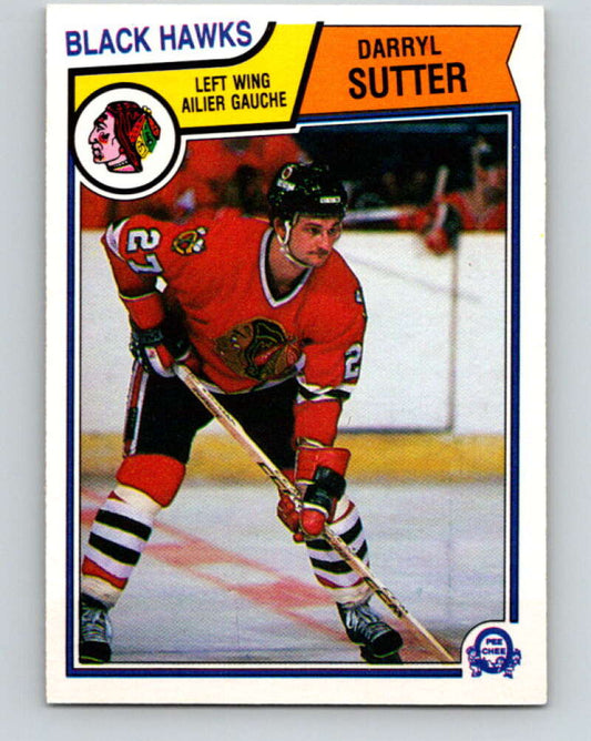1983-84 O-Pee-Chee #113 Darryl Sutter  Chicago Blackhawks  V27076