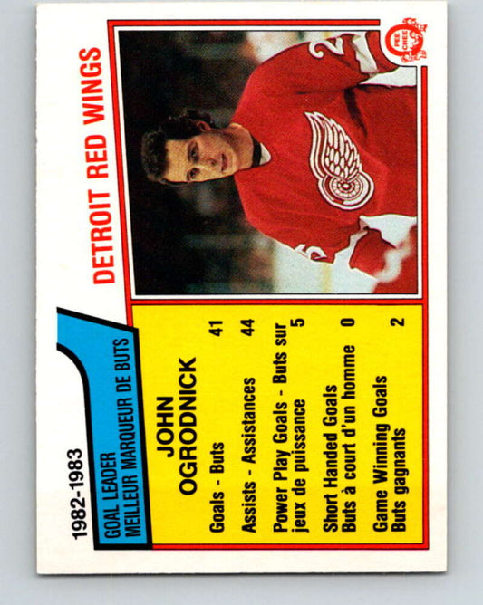 1983-84 O-Pee-Chee #115 John Ogrodnick TL  Detroit Red Wings  V27080
