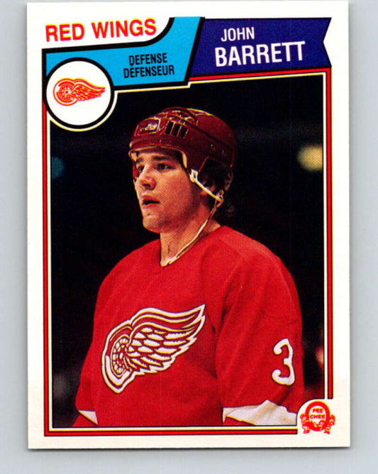 1983-84 O-Pee-Chee #117 John Barrett  Detroit Red Wings  V27086