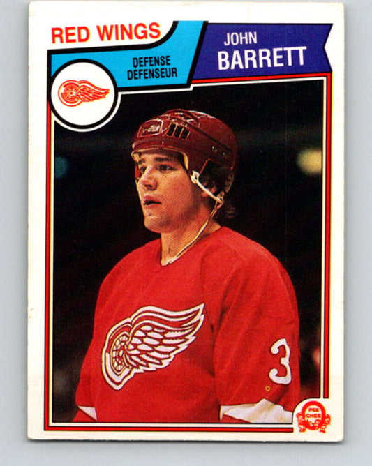 1983-84 O-Pee-Chee #117 John Barrett  Detroit Red Wings  V27087