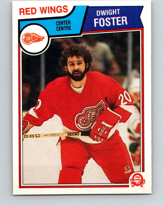 1983-84 O-Pee-Chee #122 Dwight Foster  Detroit Red Wings  V27103