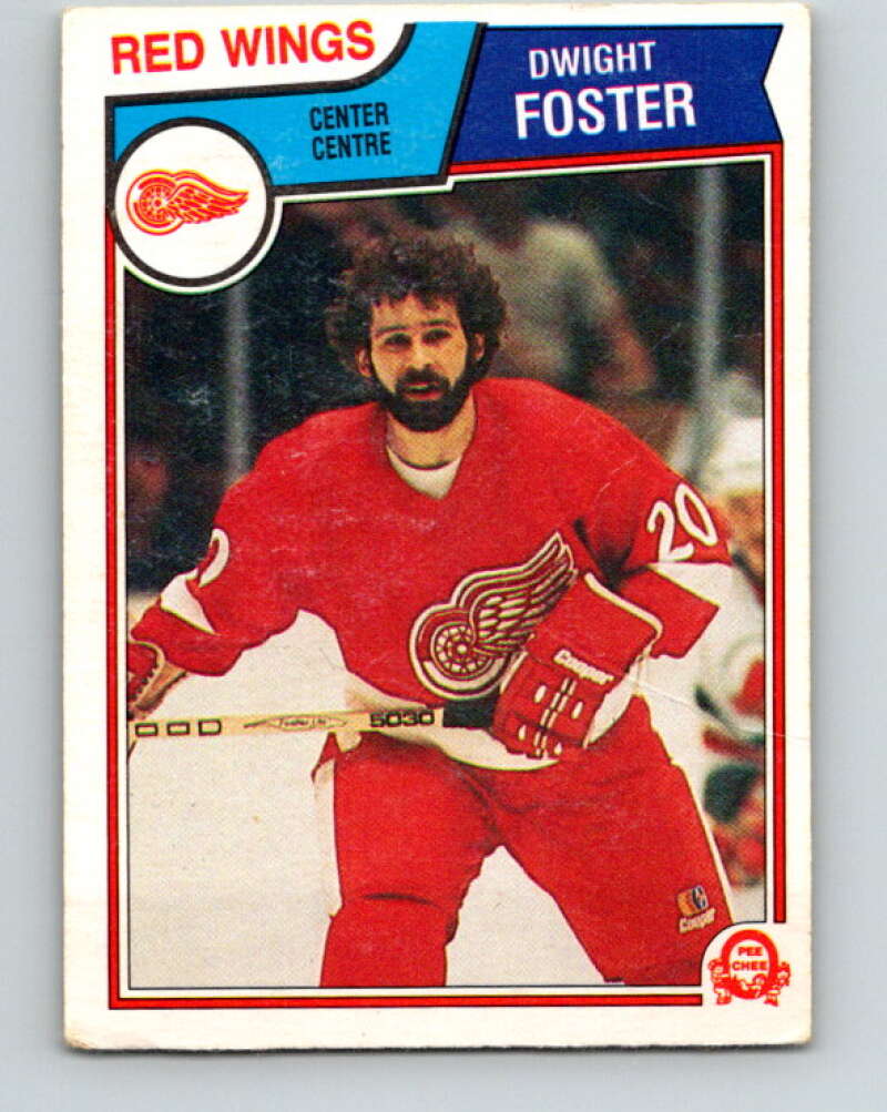 1983-84 O-Pee-Chee #122 Dwight Foster  Detroit Red Wings  V27104