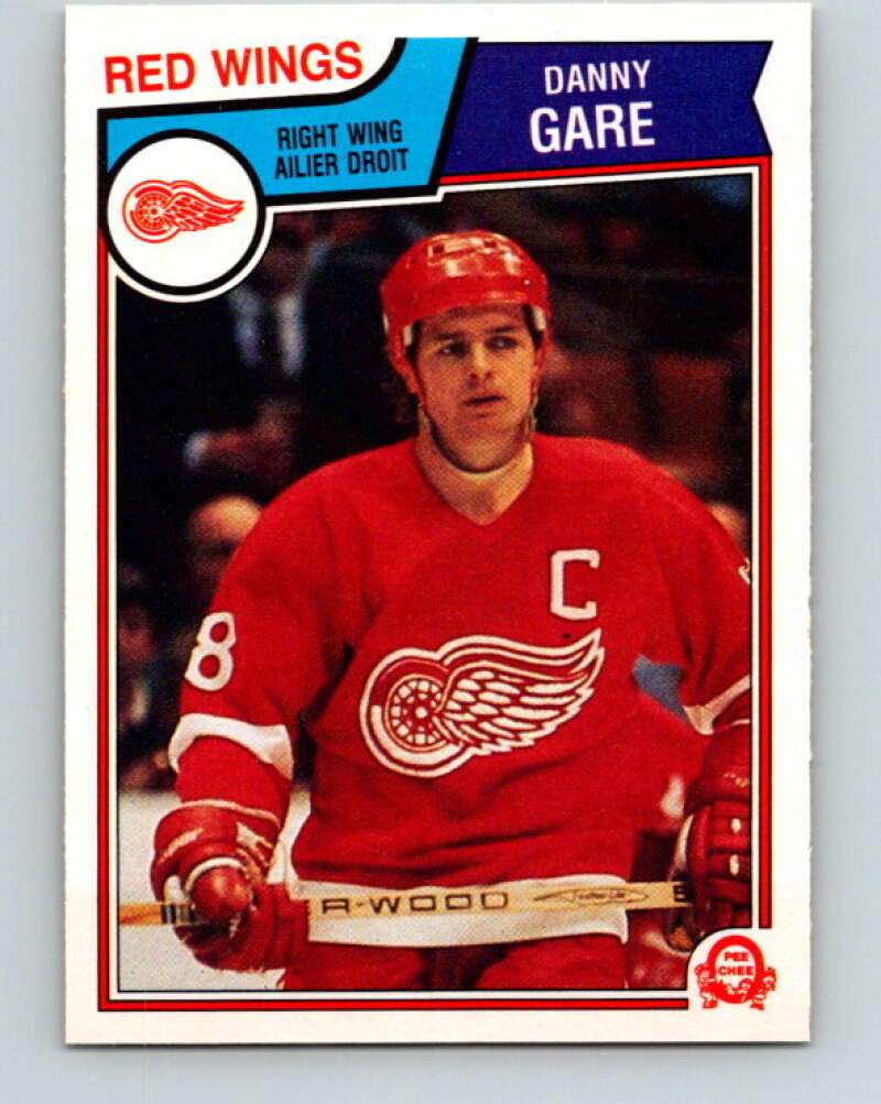 1983-84 O-Pee-Chee #123 Danny Gare  Detroit Red Wings  V27108