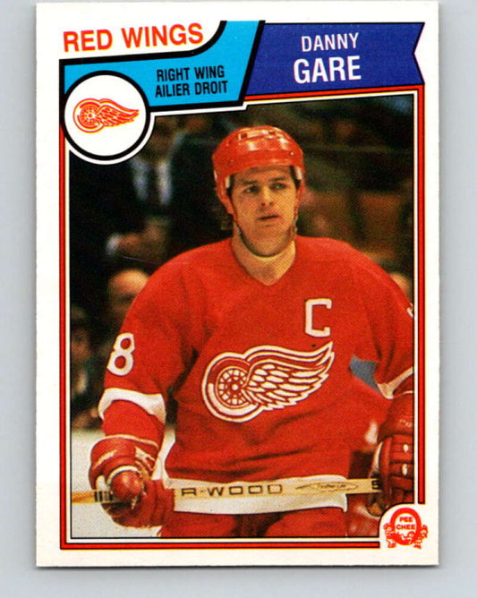 1983-84 O-Pee-Chee #123 Danny Gare  Detroit Red Wings  V27109