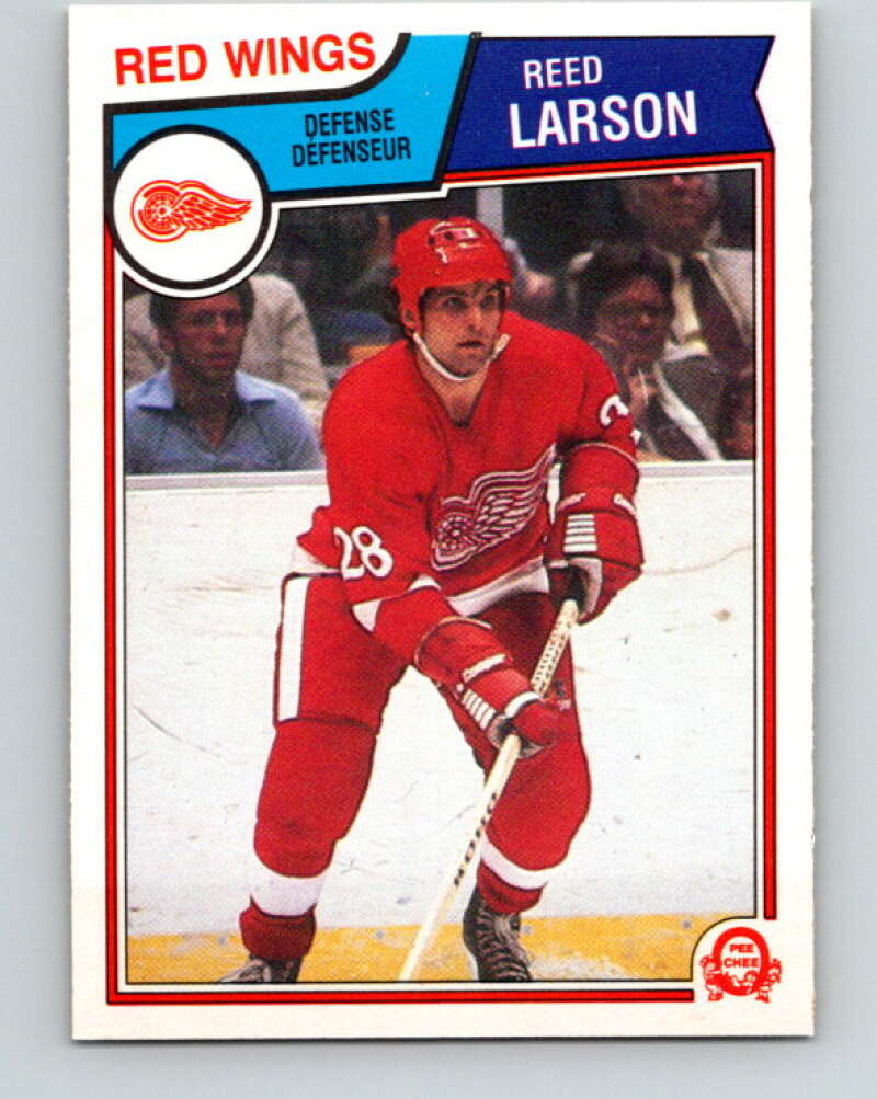 1983-84 O-Pee-Chee #125 Reed Larson  Detroit Red Wings  V27116