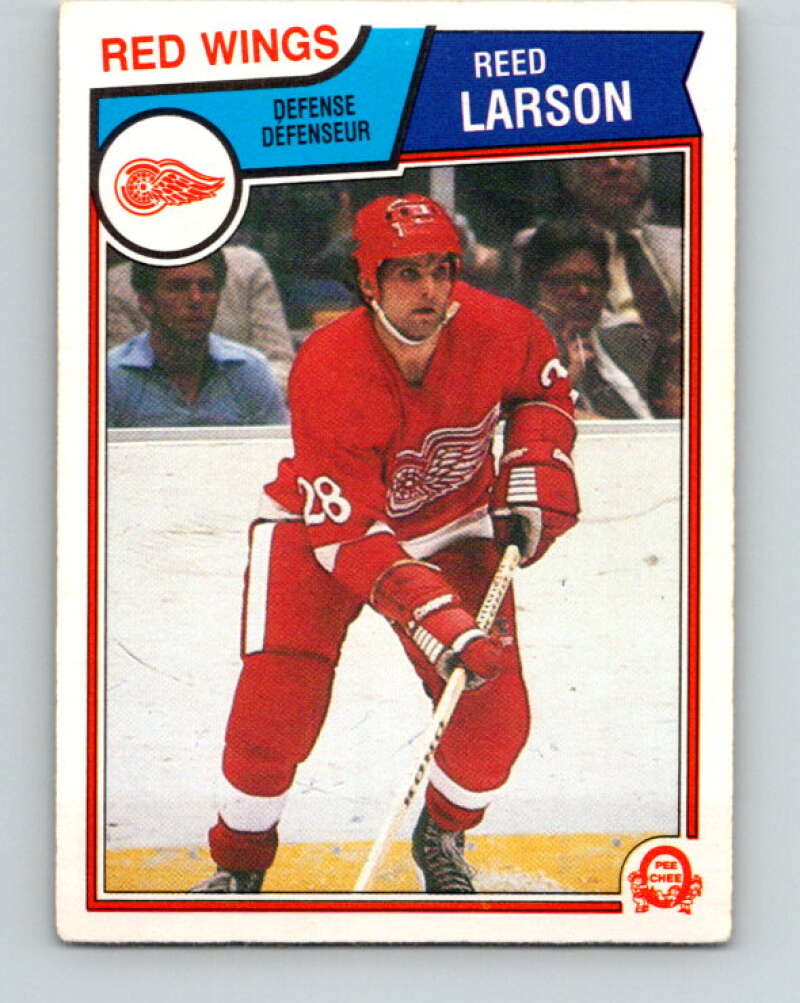 1983-84 O-Pee-Chee #125 Reed Larson  Detroit Red Wings  V27117