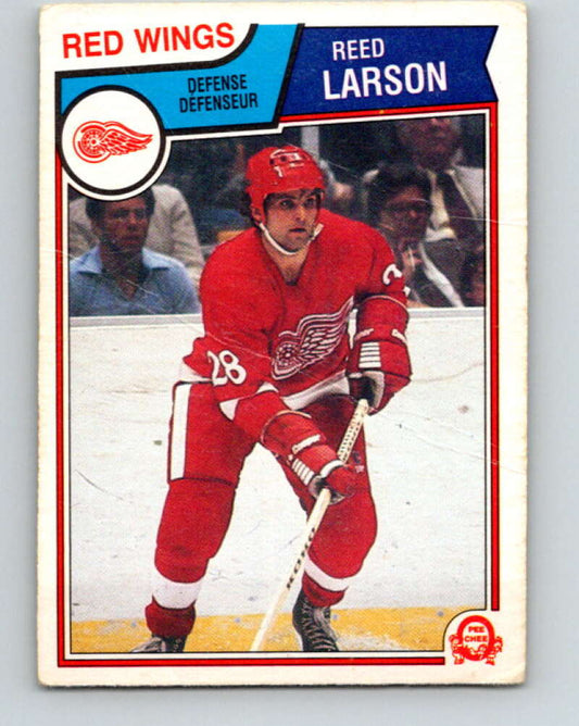 1983-84 O-Pee-Chee #125 Reed Larson  Detroit Red Wings  V27118